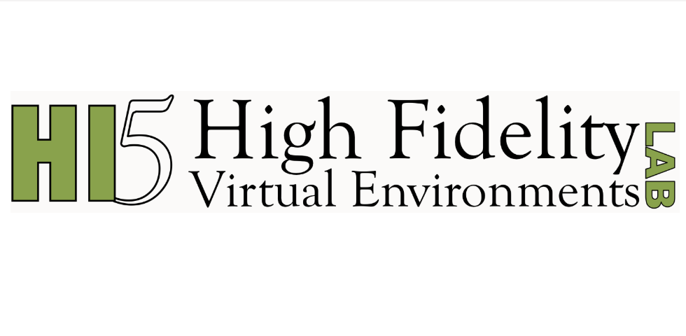 The Hi5 Lab banner is shown along with the text 'High Fidelity' Lab. The logo text is a bright green.